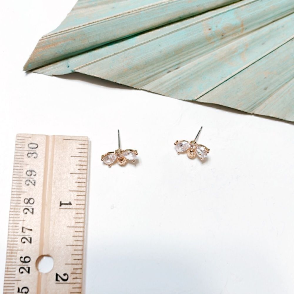 Bees stud earrings #998 - Picture 4 of 5